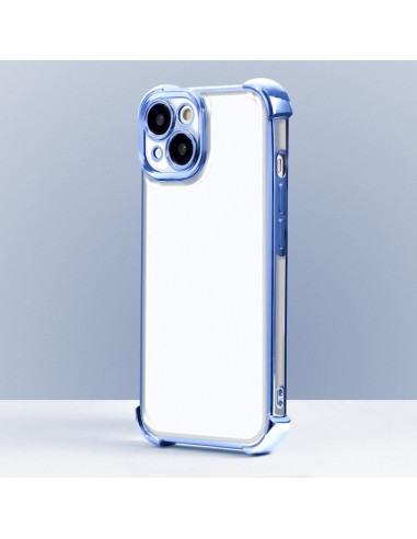 Coque Anti Shock Chrome pour iPhone 16 Pro Bleu