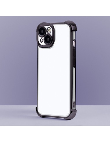 Coque Anti Shock Chrome pour iPhone 16 Pro Noir