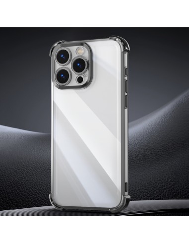 Coque Anti Shock Chrome pour Samsung Galaxy A55 5G Noir