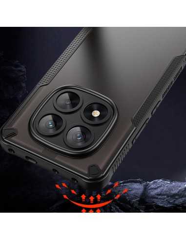 Coque Defender Matt pour Xiaomi Xiaomi Redmi Note 14 Pro 5G Noir