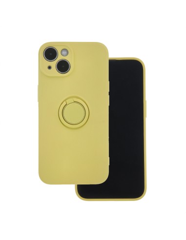 Coque Finger Grip pour iPhone 13 Jaune