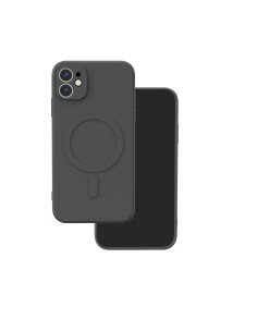 Coque couleur Magsafe pour iPhone 11 Noir