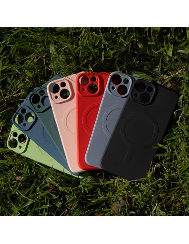 Coque couleur Magsafe pour iPhone 13 Noir