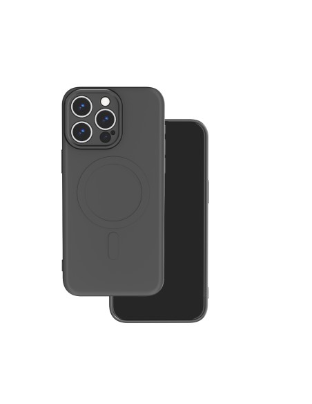 Coque couleur Magsafe pour iPhone 15 Pro Noir