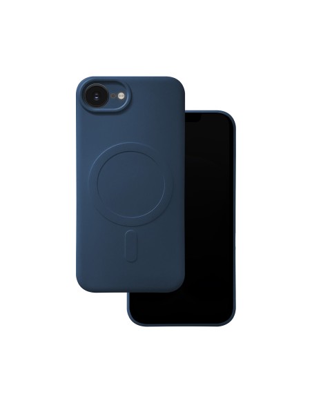 Coque couleur Magsafe pour iPhone 16e Bleu foncé