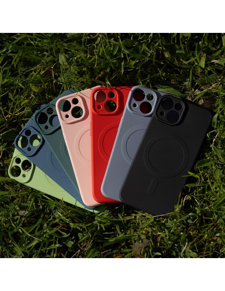 Coque couleur Magsafe pour iPhone 15 Pro Noir