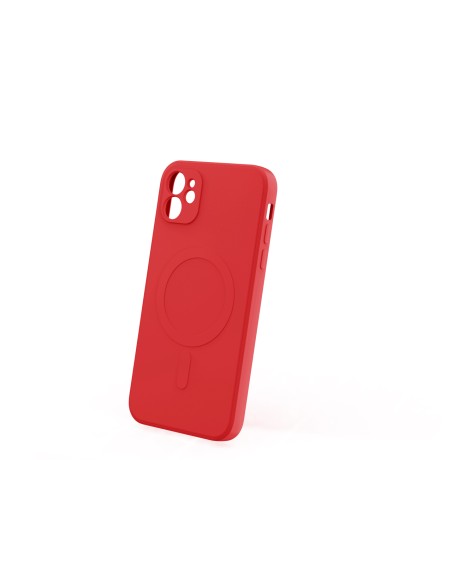 Coque couleur Magsafe pour iPhone 12 Rouge