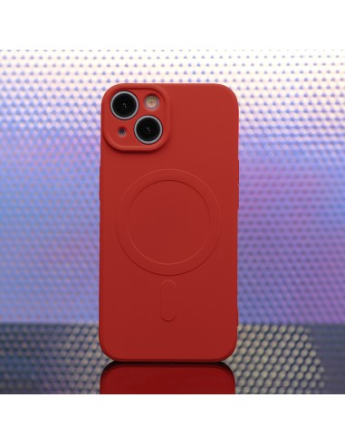 Coque couleur Magsafe pour iPhone 12 Rouge