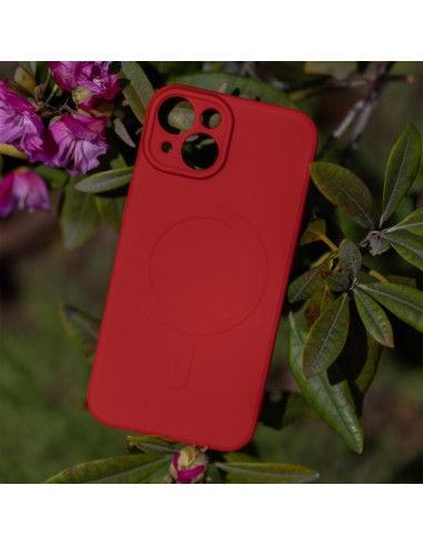 Coque couleur Magsafe pour iPhone 12 Rouge