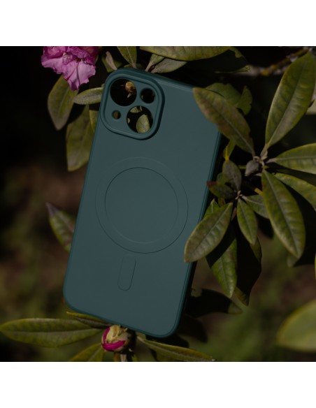 Coque couleur Magsafe pour iPhone 12 Vert foncé