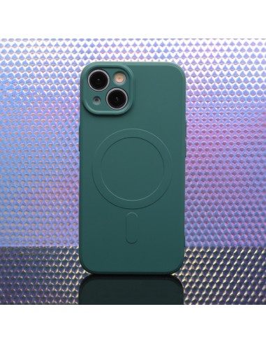 Coque couleur Magsafe pour iPhone 12 Vert foncé