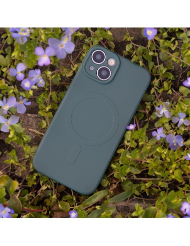 Coque couleur Magsafe pour iPhone 12 Vert foncé