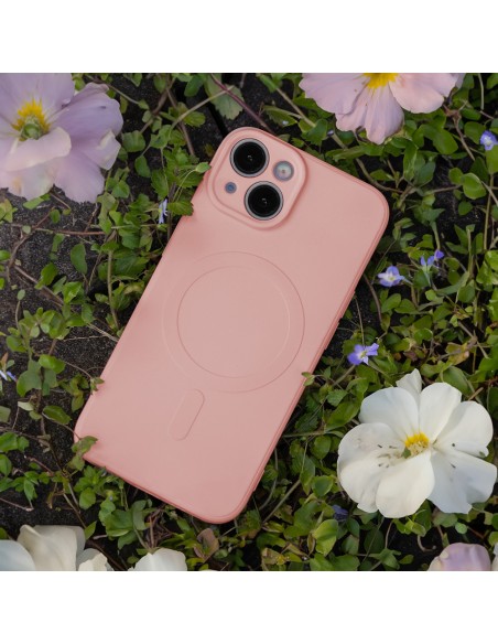 Coque couleur Magsafe pour iPhone 15 Rose
