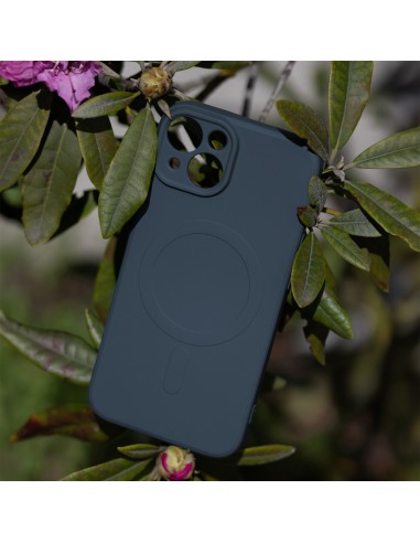 Coque couleur Magsafe pour iPhone 14 Bleu foncé