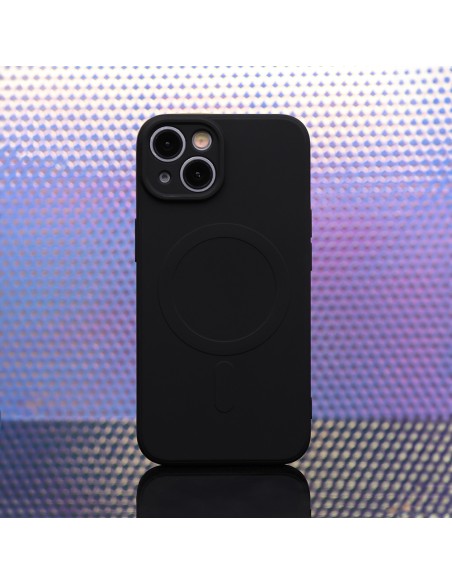 Coque couleur Magsafe pour iPhone 15 Noir