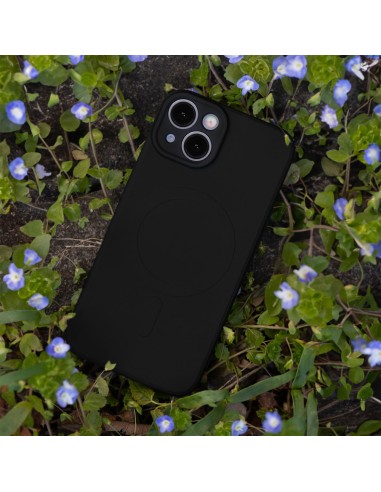 Coque couleur Magsafe pour iPhone 15 Noir