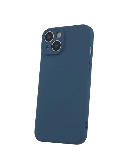 Coque couleur Magsafe pour iPhone 15 Pro Bleu foncé