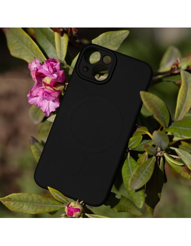 Coque couleur Magsafe pour iPhone 15 Pro Noir