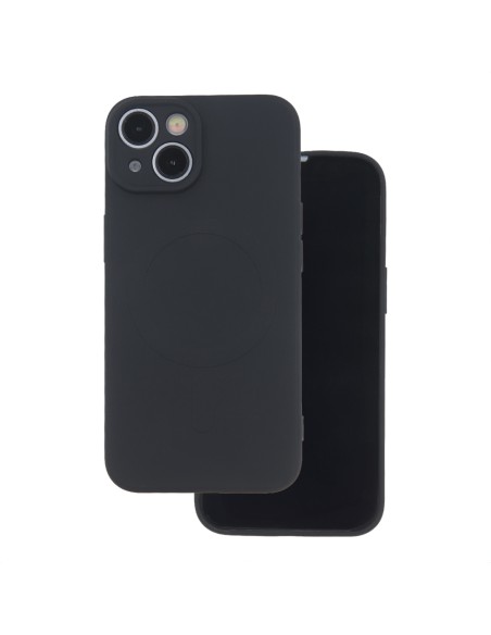 Coque couleur Magsafe pour iPhone 15 Pro Max Noir