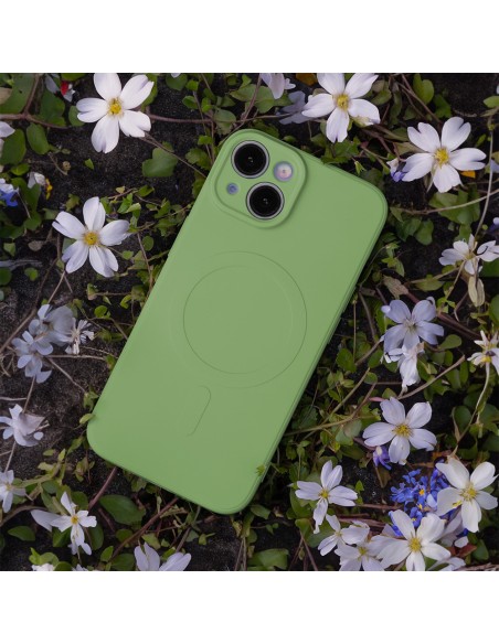 Coque couleur Magsafe pour iPhone 16 Vert clair