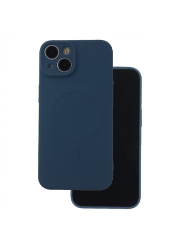 Coque couleur Magsafe pour iPhone 16e Bleu foncé