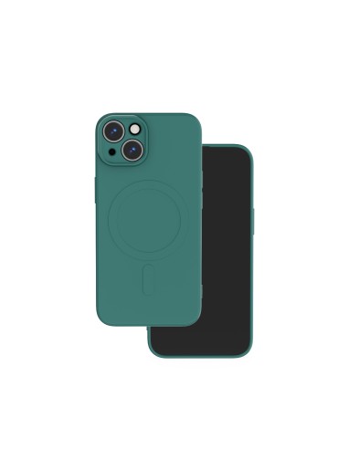 Coque couleur Magsafe pour Samsung Galaxy A15 4G / A15 5G Vert foncé