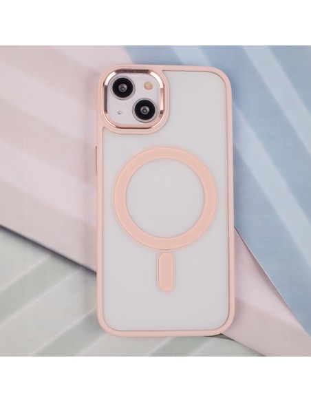 Coque Satin Clear Magsafe pour iPhone 11 Rose