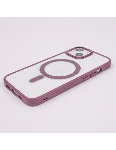 Coque Satin Clear Magsafe pour iPhone 12 / 12 Pro Violet