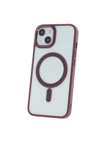 Coque Satin Clear Magsafe pour iPhone 14 Violet