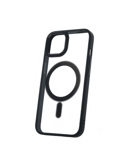 Coque Satin Clear Magsafe pour iPhone 15 Pro Max Noir