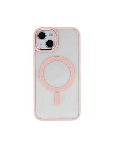 Coque Satin Clear Magsafe pour iPhone 15 Pro Max Rose
