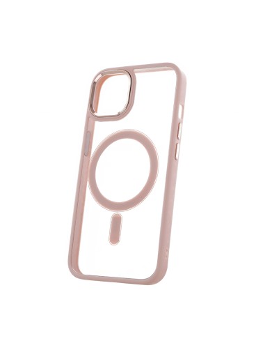 Coque Satin Clear Magsafe pour iPhone 15 Pro Max Rose
