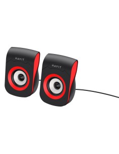 Enceintes pour ordinateur HAVIT 2.0 HV-SK599 Noir et Rouge