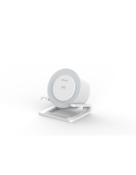 Enceinte Bluetooth Devia IM-3 avec chargeur sans fil 15W et lampe Blanc