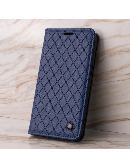 Étui Smart Caro pour Samsung Galaxy A25 5G Bleu marine