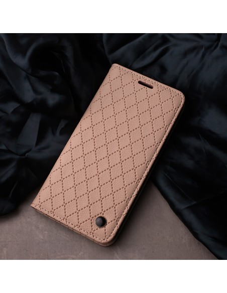 Étui Smart Caro pour Xiaomi Redmi Note 14 Pro 5G / Note 14 Pro Plus 5G Beige