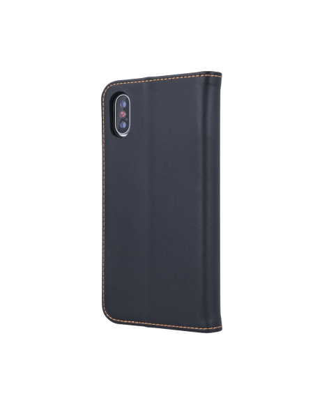 Étui Genuine Cuir Véritable Smart Pro pour Samsung Galaxy A16 4G / 5G Noir