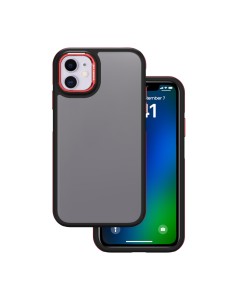 Coque Crystal Black pour iPhone 11 Rouge