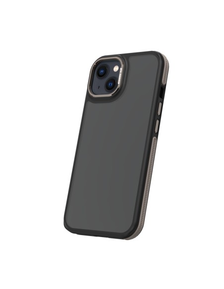 Coque Crystal Black pour iPhone 13 / 14 Gris