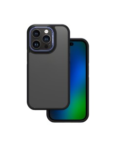 Coque Crystal Black pour iPhone 14 Pro Max Bleu