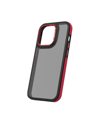 Coque Crystal Black pour iPhone 14 Pro Rouge