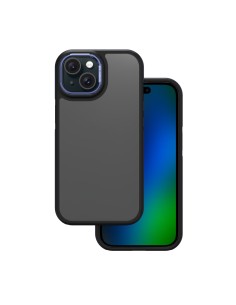 Coque Crystal Black pour iPhone 15 Bleu