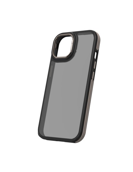 Coque Crystal Black pour iPhone 15 Gris