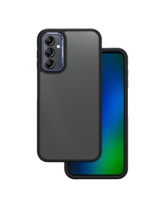 Coque Crystal Black pour Samsung Galaxy A14 4G / A14 5G Bleu