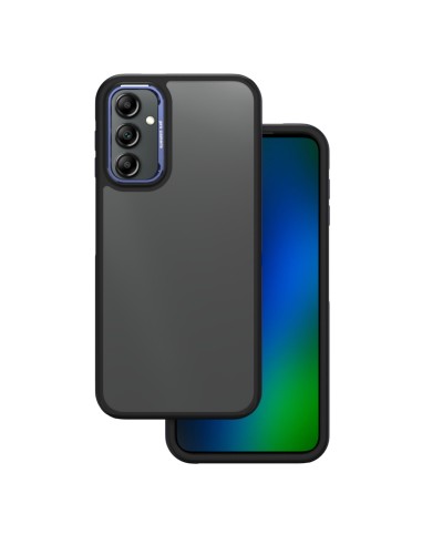 Coque Crystal Black pour Samsung Galaxy A14 4G / A14 5G Bleu