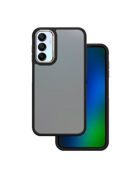 Coque Crystal Black pour Samsung Galaxy A15 Gris