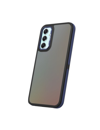 Coque Crystal Black pour Samsung Galaxy A34 5G Bleu