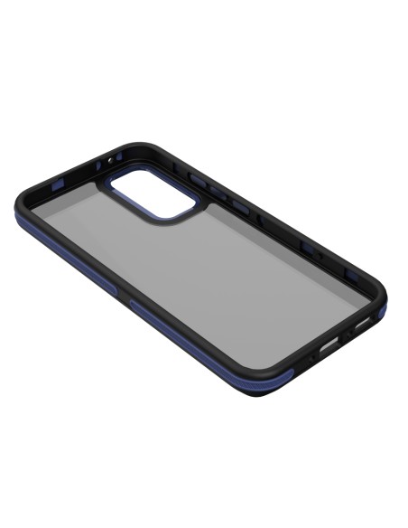 Coque Crystal Black pour Samsung Galaxy A34 5G Bleu