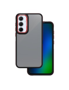 Coque Crystal Black pour Samsung Galaxy A35 5G en Rouge