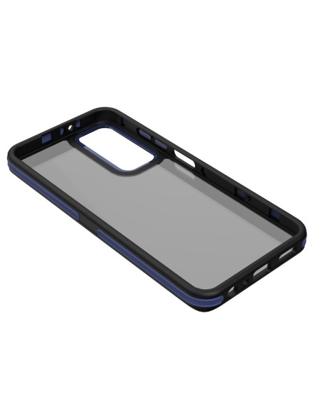 Coque Crystal Black pour Samsung Galaxy A36 5G Bleu